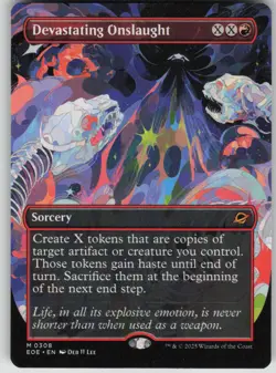 MTG TCG Devastating Onslaught (Borderless) M Edge of Eternities 308 - Image 1