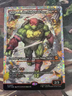 Raphael, The Nightwatcher 297 MTG Teenage Mutant Ninja Turtles Fracture Foil NM - Image 1