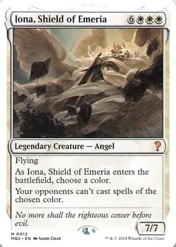 Iona, Shield of Emeria (White Border) Mystery Booster 2 Regular - Image 1