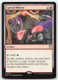 Cursed Mirror 242 SOC Commander: Secrets of Strixhaven Magic MTG NM - Image 1