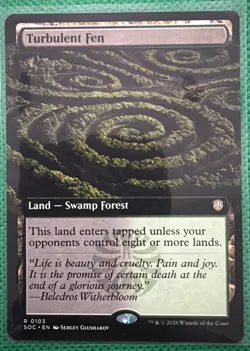 Turbulent Steppe & Fen (Extended Art) MTG SOC R0106 0103 Secrets of Strixhaven - Image 3