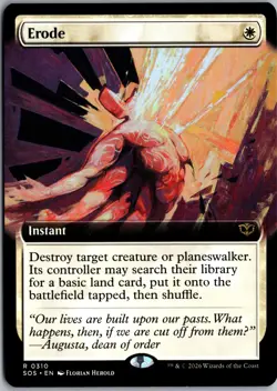 Erode (Extended Art) R Secrets of Strixhaven 310 NM Magic - Image 1