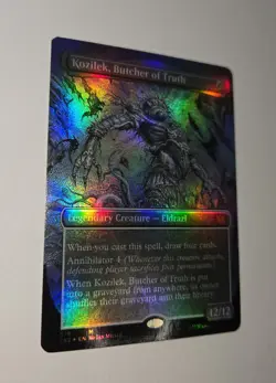 MTG DOUBLE MASTERS 2022 TEXTURED FOIL KOZILEK, BUTCHER OF TRUTH MINT #576 MYTHIC - Image 1