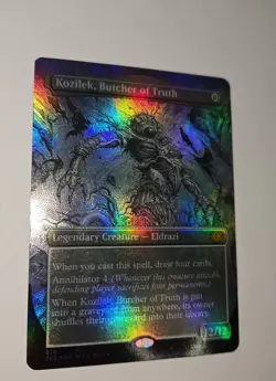 MTG DOUBLE MASTERS 2022 TEXTURED FOIL KOZILEK, BUTCHER OF TRUTH MINT #576 MYTHIC - Image 2