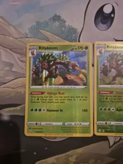 Pokemon Rillaboom Holo Rare & Reverse Holo Rare Shining Fates 013/072 Bundle - Image 2
