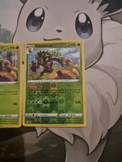 Pokemon Rillaboom Holo Rare & Reverse Holo Rare Shining Fates 013/072 Bundle - Image 3