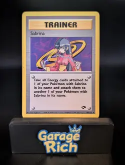 Sabrina 110/132 - LP/NM - Gym Challenge Pokemon TCG Vintage WOTC 1999 - Image 1