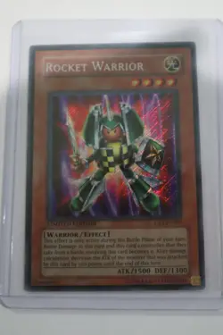 Yugioh Rocket Warrior CT2-EN005 Secret Rare Limited Edition LP [ - Image 1