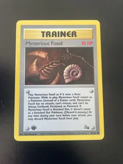 1999 Trainer Card Pokemon Mysterious Fossil 1st First Edition Set WOTC NM Lp - Image 2
