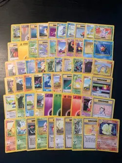 Lot 60 Cartes Pokemon /102 Set de Base Edition 2 Wizards avec Rares / Holo FR - Image 1