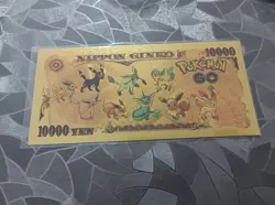 💶 BANCONOTA POKEMON 💴 VENUSAUR METAL GOLD FOIL - Image 2