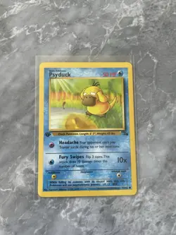 1999 Psyduck 53 53/62 Common 1st First Edition Fossil Pokemon Card LP Nm WOTC - Image 1