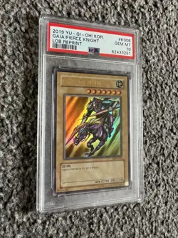 PSA 10 - Gaia the Fierce Knight LOB 2019 KR Reprint NM Ultra Rare - Image 1