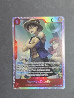 Monkey.D.Luffy OP14-013 SR One Piece TCG: The Azure Sea's Seven MINT - Image 1