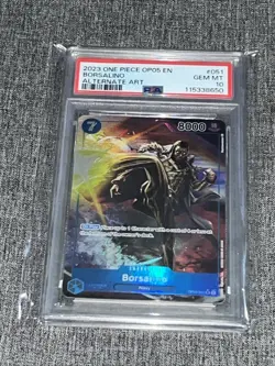 2023 One Piece BORSALINO 051 OP05 Alternate Art SR PSA 10 Gem EN - Image 1