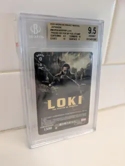 2023 Weiss Schwarz Marvel Premium Loki MAR/SE40-003SP SP *BGS 9.5* Gold Stamp - Image 2