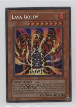 Lava Golem 1st Ed. YuGiOh Pharaonic Guardian #PGD-107 2003 - Image 1