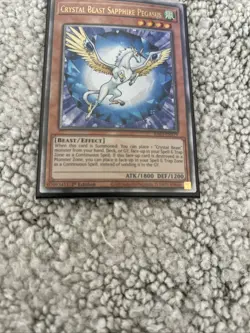 Crystal Beast Sapphire Pegasus RA03-EN179 Quarter Century Secret Rare Yugioh!! - Image 2