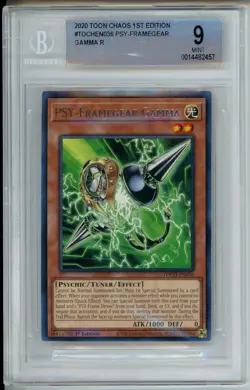 Yugioh PSY-Framegear Gamma MINT TOCH-EN036 1st Edition BGS 9 - Image 1