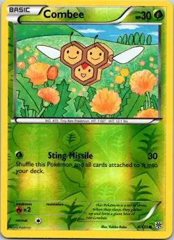 Combee Plasma Storm 4/135 Reverse Holo LP Pokemon Card - Image 1