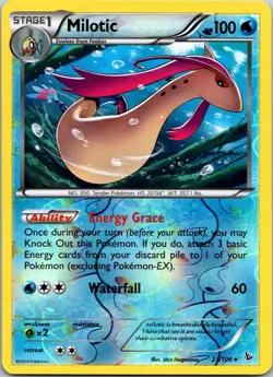 Milotic 23/106 Reverse Holo Rare XY - Flashfire Pokemon Card LP- - Image 1