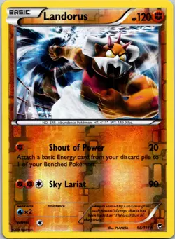 Landorus 58/111 XY-Furious Fists Reverse Holo LP Pokemon Card - Image 1