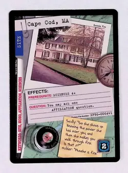 Cape Cod, MA 1996 X-Files Trading Card Game TCG CCG Site Card Common - Image 1