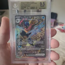 Pokemon Greninja EX Promo Card 132 SV Black Star Shrouded Fable Beckett BGS 9.5 - Image 1