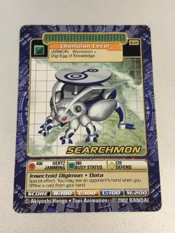 BO-241 Searchmon Digimon Card Digi-Battle Series 5 2002 Bandai - Image 1