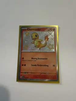 Pokemon Charmander Shiny Holo Rare Card Scarlet & Violet: Paldean Fates - Image 1