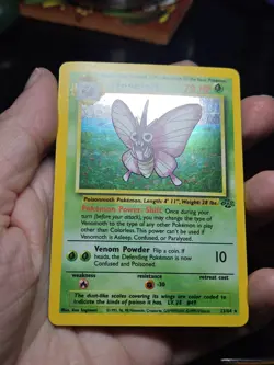 Pokemon TCG Venomoth Jungle 13/64 Holo Unlimited Holo Rare VLP NICE Card Vintage - Image 2