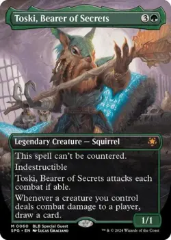 Toski, Bearer of Secrets (Borderless) - Near Mint MTG Special Guests - Image 1