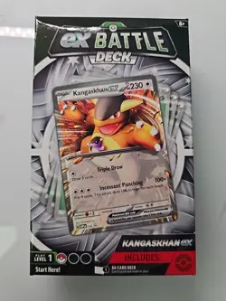 Pokemon TCG KANGASKHAN ex Battle Deck Factory Sealed Box 60 Card Deck - Image 1