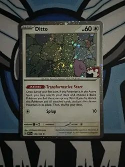 Ditto 132/165 151 Play Pokemon Prize Pack Stamped Holo Pokemon Card - Image 1