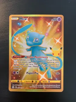 Carte Pokemon : Mew 025/025 Epee & Bouclier Celebrations 25 ans FR NEUF - Image 1