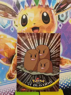 #51 Dugtrio NM Holo 1999 TOPPS Pokemon Card. - Image 1