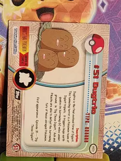 #51 Dugtrio NM Holo 1999 TOPPS Pokemon Card. - Image 2