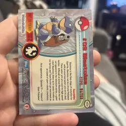 Blastoise #09 Pokemon Topps TV Series 1 1999 Blue Topps - Image 2