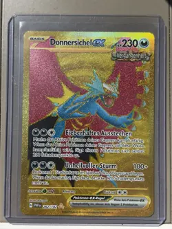 Pokemon Karte Donnersichel ex GOLD 262/182 Paradoxrift - Deutsch / German / NM - Image 1