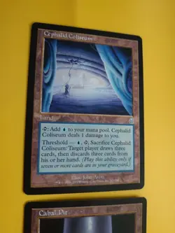 Cephalid Coliseum & Cabal Pit. Odyssey lands x2 MTG 2 Card. - Image 5