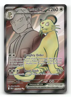 Team Rocket's Persian ex 219/182 - Destined Rivals - Pokemon Card NM/M - Image 1