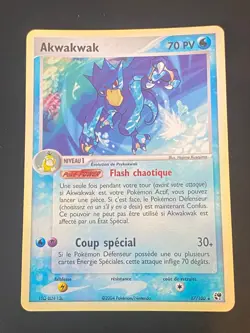 CARTE POKEMON AKWAKWAK 17/100 RARE REVERSE EX TEMPETE DE SABLE - EXC/NM - Image 1