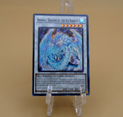 YUGIOH 1st EDITION SDFC-EN043 BRIONAC, DRAGON OF THE ICE BARRIER SUPER RARE - Image 1