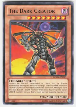 The Dark Creator LCYW-EN210 : Yugi's World Yu-Gi-Oh Unlimited LP - Image 2