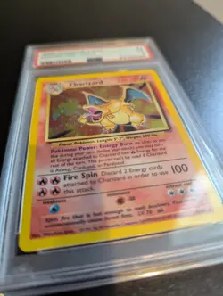 1999 Pokemon TCG Charizard EX Holo Rare Card 4/102 PSA 5 - Image 4