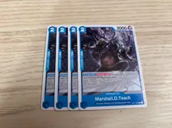 ST17-005 Playset 4 x Marshall.D.Teach C English NM One Piece TCG Card Game - Image 1