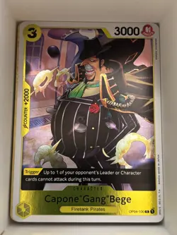 OP04-100 Capone"Gang"Bege English R One Piece TCG Card Game - Image 1