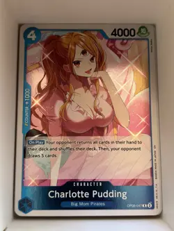OP06-047 Charlotte Pudding English R One Piece TCG Card Game - Image 1