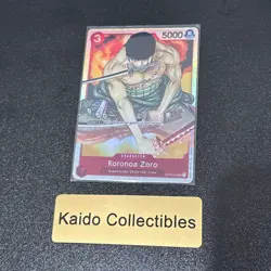 ST01-013 Roronoa Zoro English SR One Piece TCG Card Game - Image 1