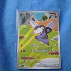 Drilbur 124/086 Pokemon TCG Black Bolt White Flare Card - Image 1